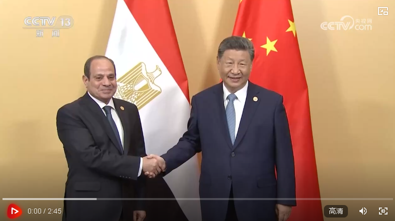 習(xí)近平會(huì)見埃及總統(tǒng)塞西