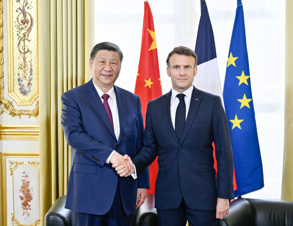 習(xí)近平同法國總統(tǒng)馬克龍舉行會(huì)談