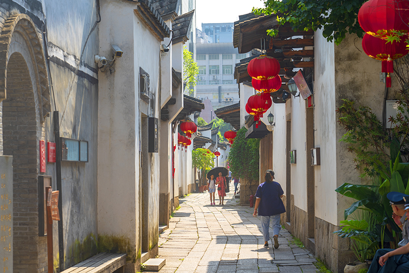 2019年6月28日，福州，三坊七巷風光。