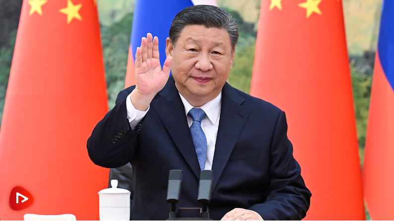 習近平同俄羅斯總統(tǒng)普京舉行視頻會晤