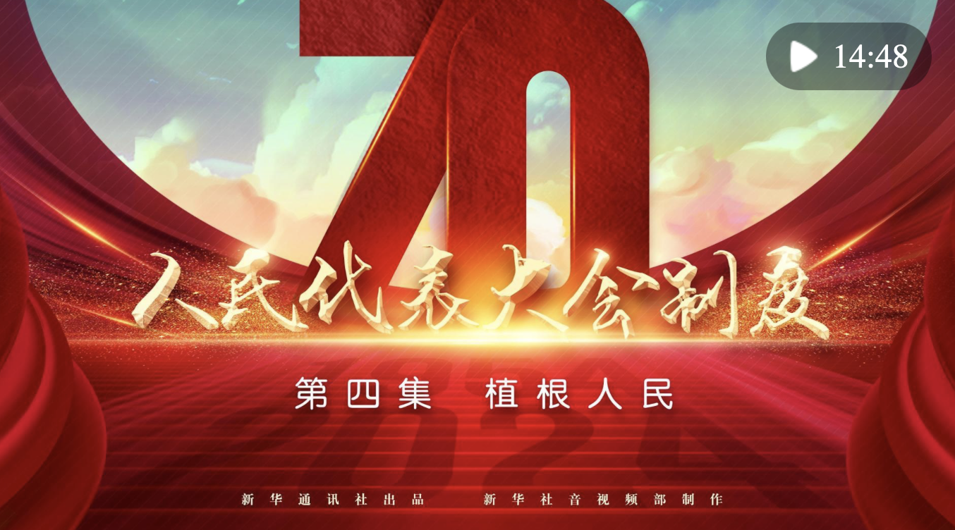 四集政論片《人民代表大會制度》第四集《植根人民》