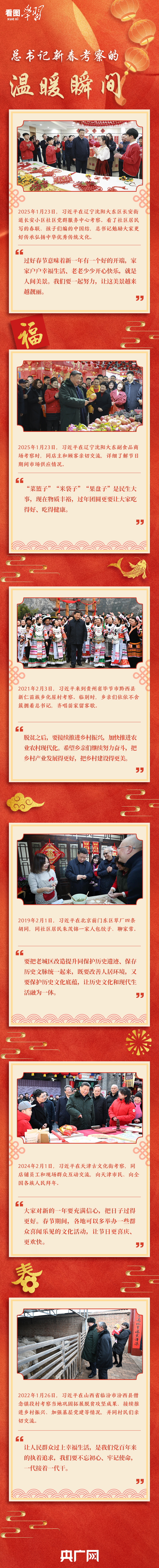 看圖學(xué)習(xí)·春暖情長丨總書記新春考察的溫暖瞬間