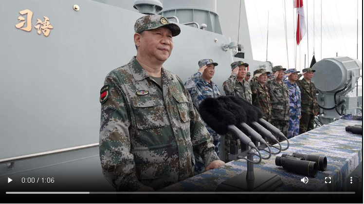 習語｜“今天的人民海軍，正以全新姿態(tài)屹立于世界的東方”