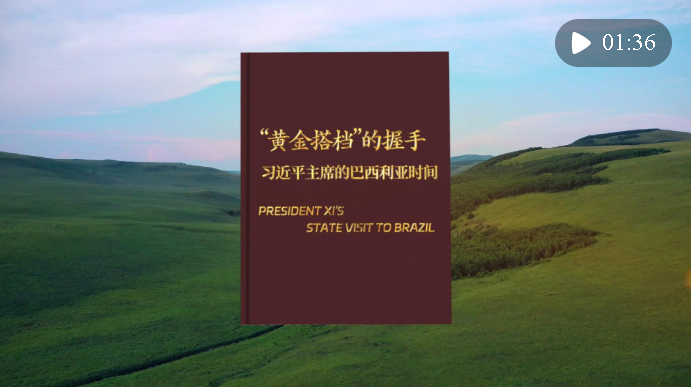 視頻畫(huà)報(bào)｜“黃金搭檔”的握手——習(xí)近平主席的巴西利亞時(shí)間