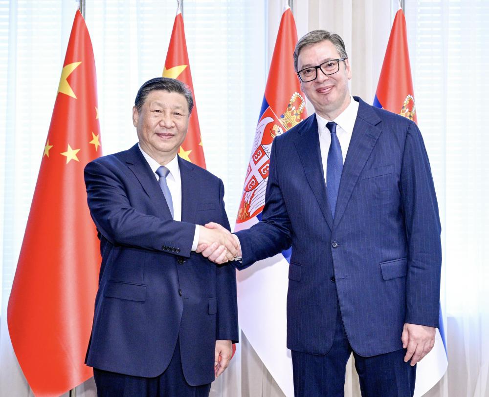 習近平同塞爾維亞總統(tǒng)武契奇舉行會談
