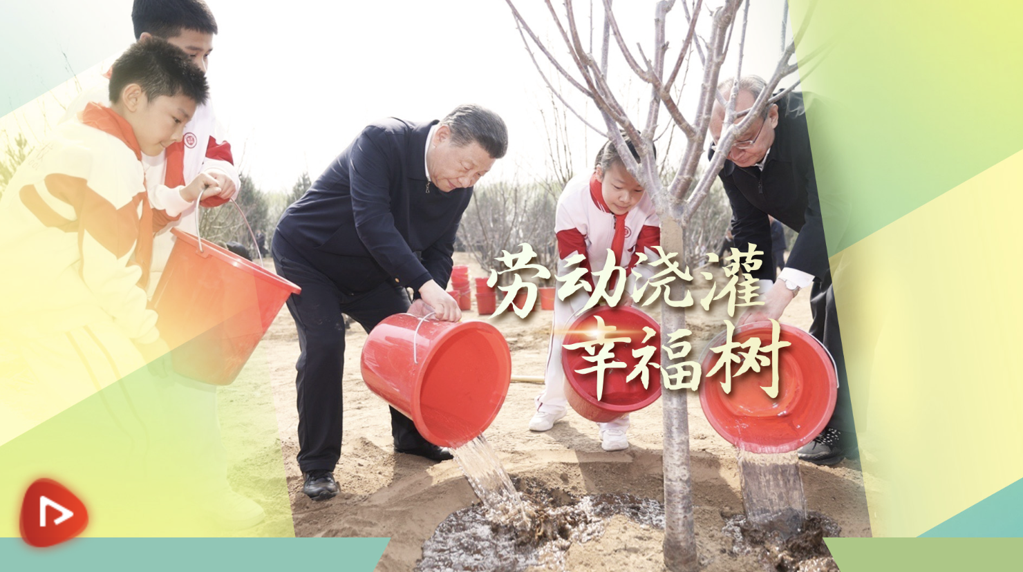 追光的你丨勞動澆灌幸福樹