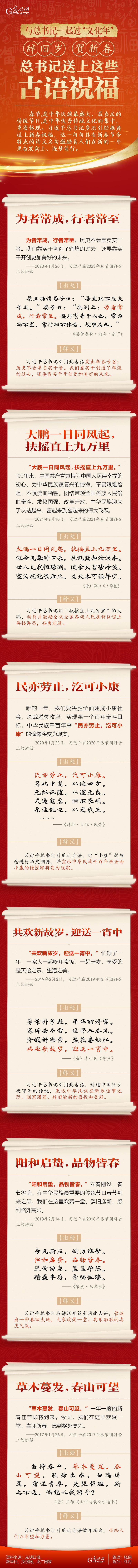 【團(tuán)圓年】辭舊歲 賀新春 總書(shū)記送上這些古語(yǔ)祝福