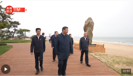 獨家視頻丨習(xí)近平來到日照市陽光海岸綠道