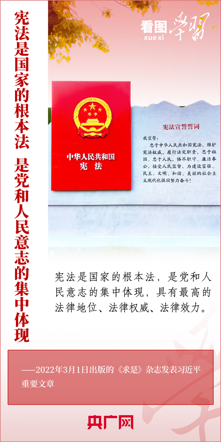 看圖學(xué)習(xí)丨弘揚(yáng)憲法精神 做憲法的忠實(shí)崇尚者、自覺遵守者、堅(jiān)定捍衛(wèi)者