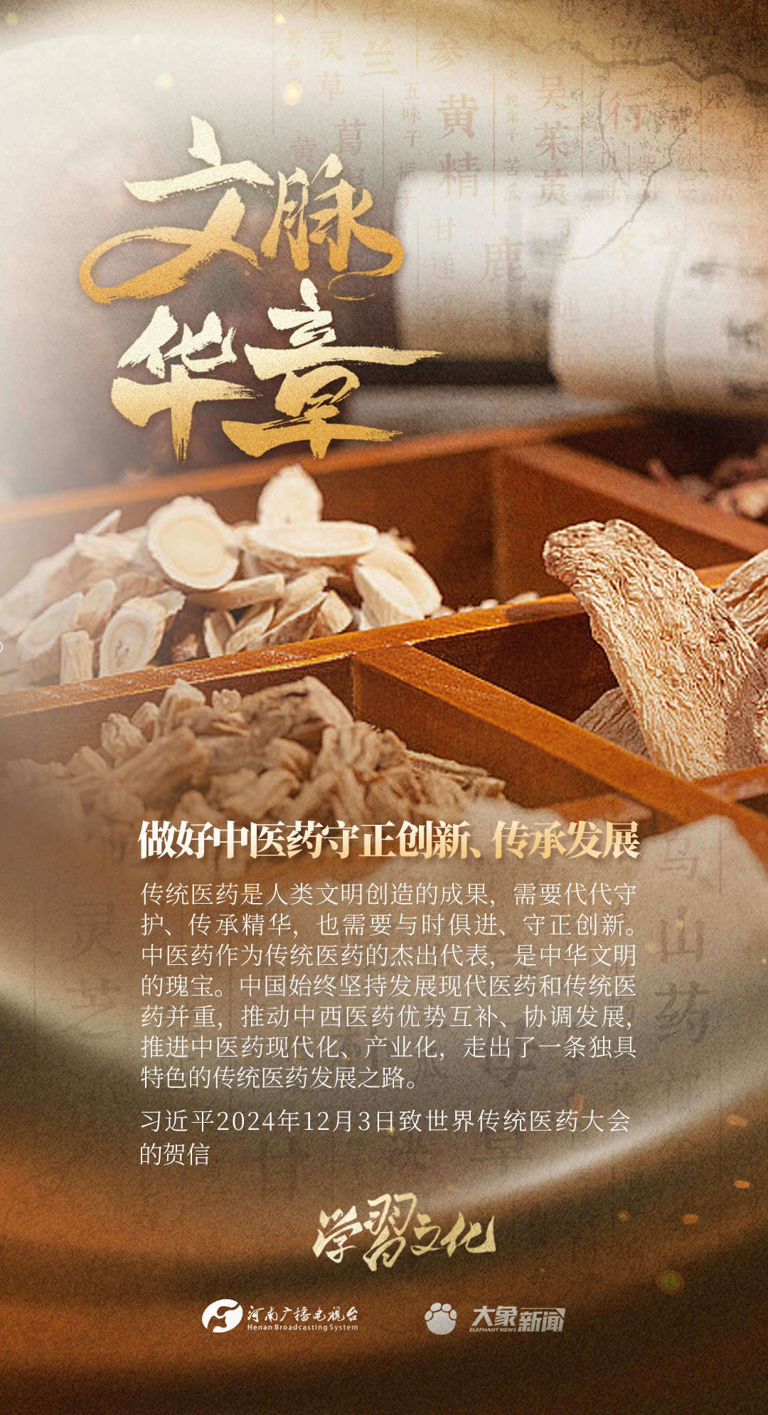 文脈華章|做好中醫(yī)藥守正創(chuàng)新、傳承發(fā)展