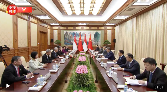 獨家視頻丨習(xí)近平：中新兩國樹立了合作互利共贏的生動樣板
