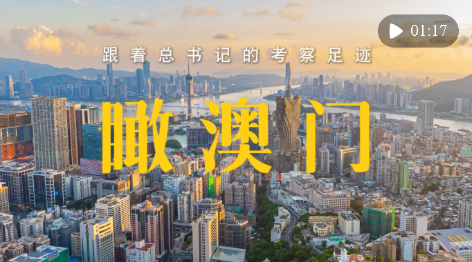 跟著總書記的考察足跡｜瞰澳門