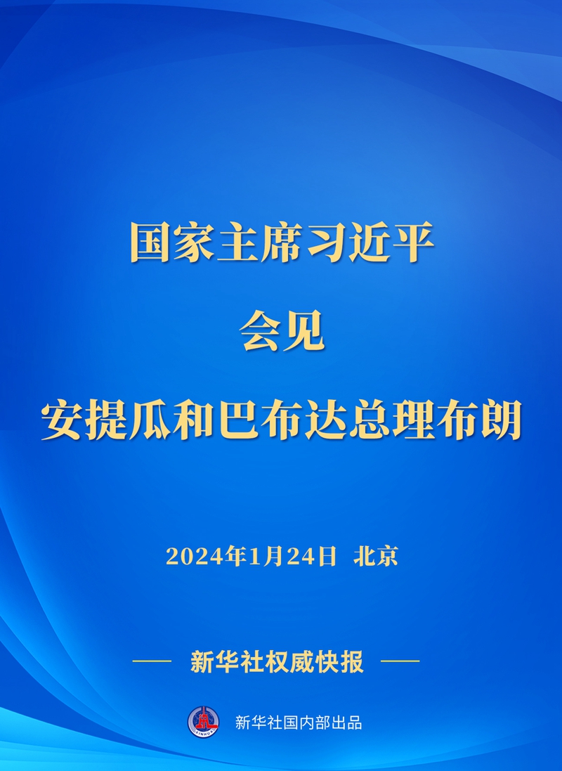 新華社權(quán)威快報丨習(xí)近平會見安提瓜和巴布達總理布朗