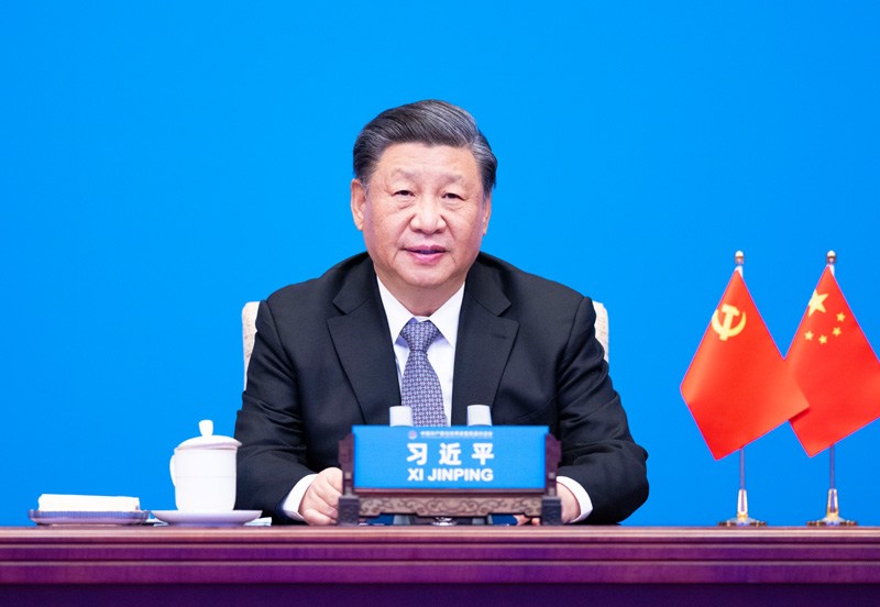 2023年3月15日，習(xí)近平主席在北京出席中國共產(chǎn)黨與世界政黨高層對話會，并發(fā)表題為《攜手同行現(xiàn)代化之路》的主旨講話。