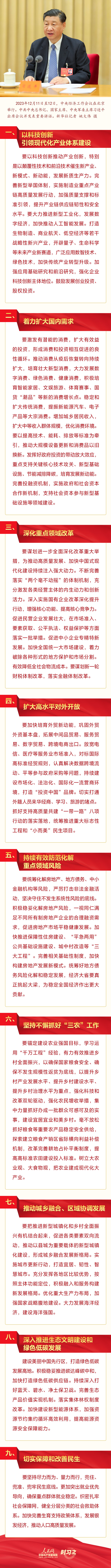 時(shí)習(xí)之丨扎實(shí)做好2024年經(jīng)濟(jì)工作 中央經(jīng)濟(jì)工作會(huì)議部署九項(xiàng)重點(diǎn)任務(wù)