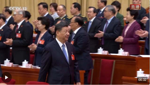 十四屆全國人大二次會(huì)議舉行第二次全體會(huì)議 習(xí)近平等黨和國家領(lǐng)導(dǎo)人出席