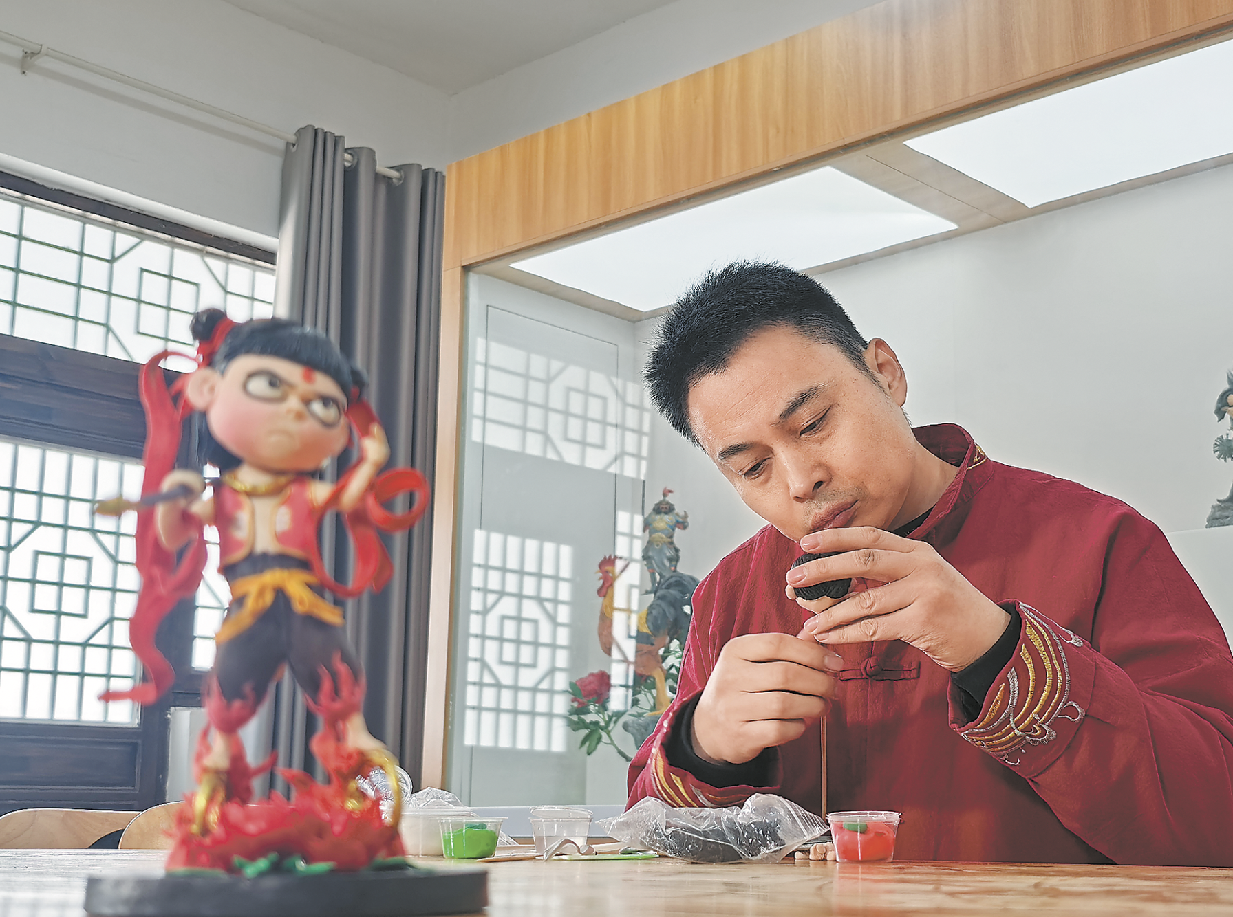 面塑“哪吒”傳承非遺