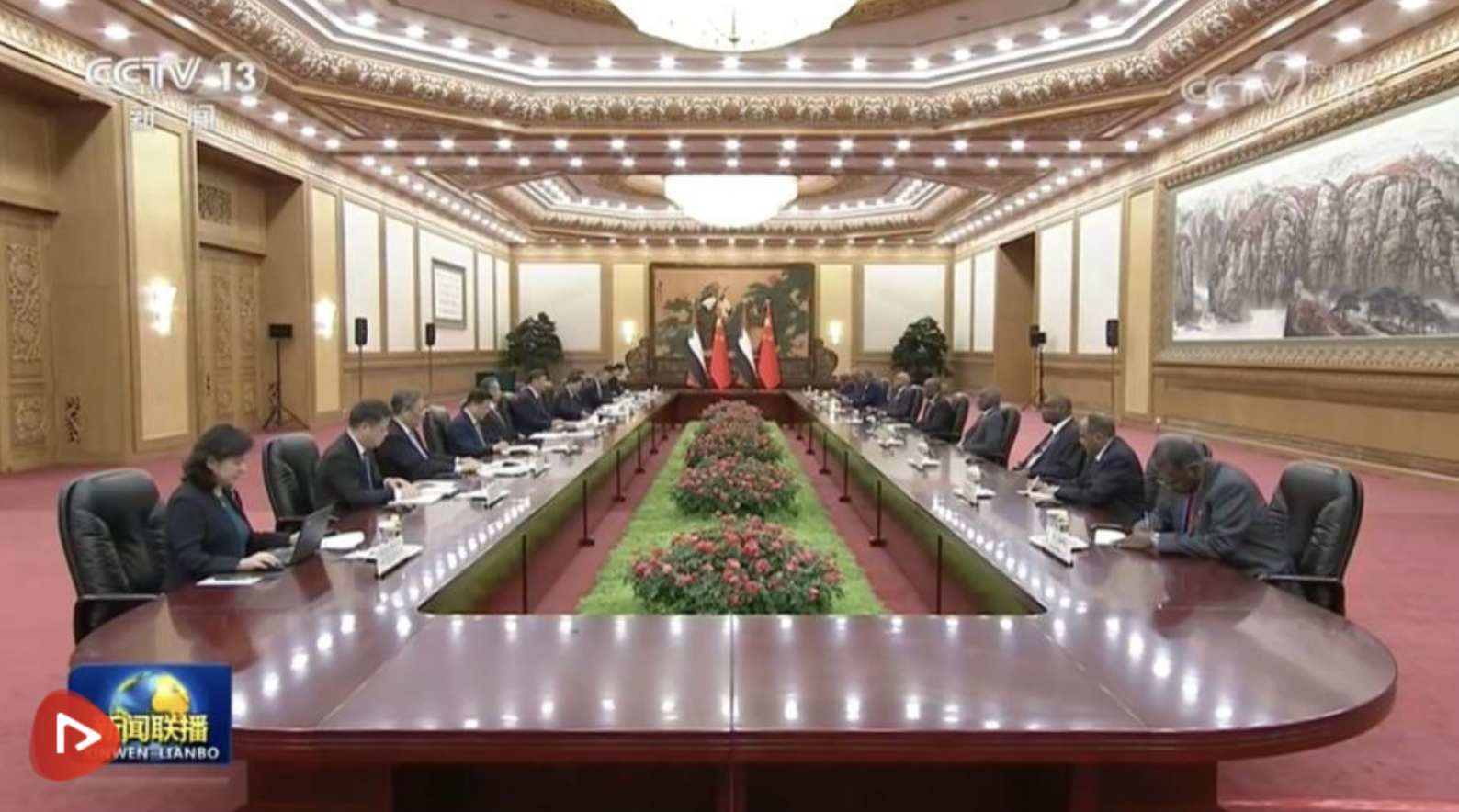 習近平會見蘇丹主權(quán)委員會主席布爾漢