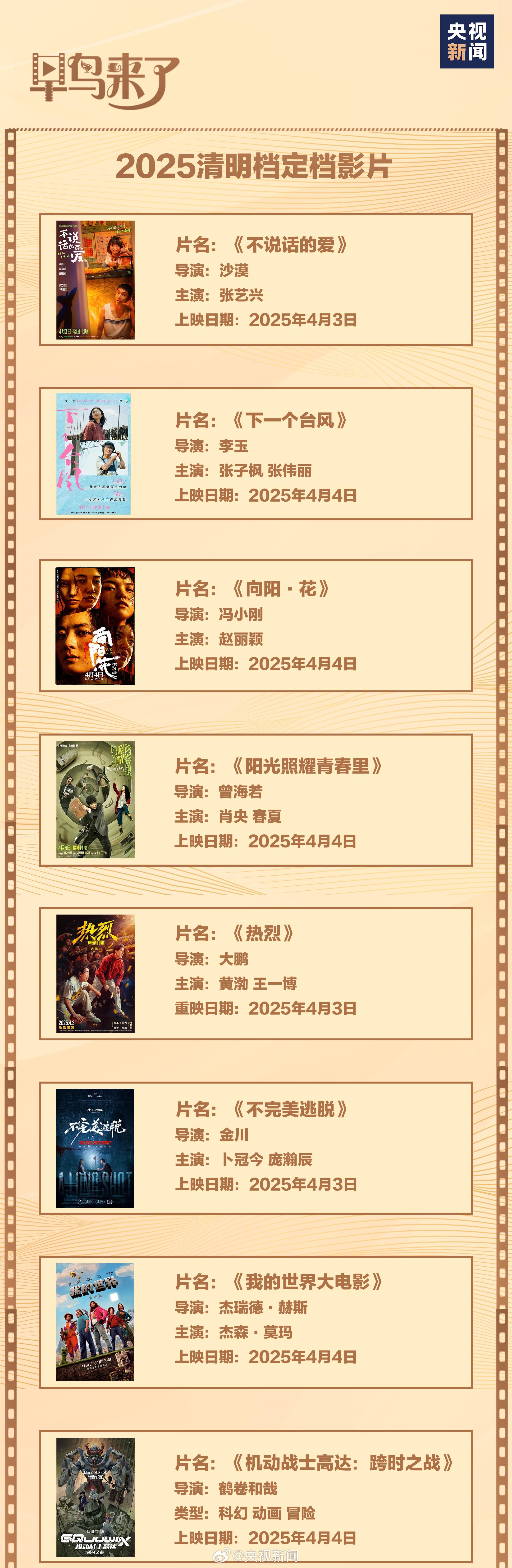 已有15部電影定檔清明 你最想看哪一部？_新聞?lì)l道